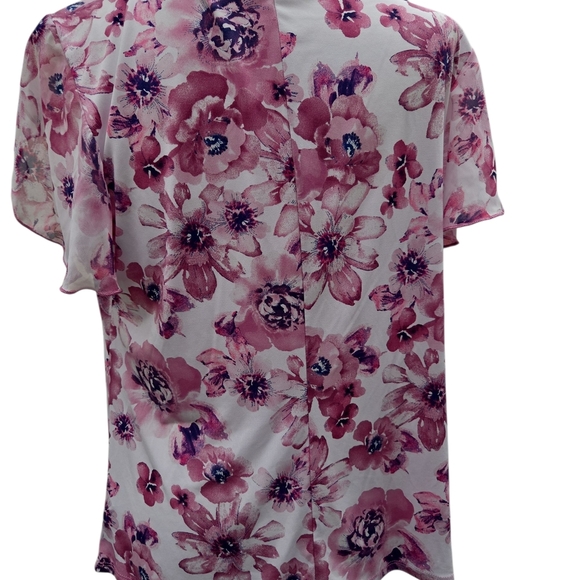 Chic Floral Blouse in Pink Hues - Picture 3 of 7